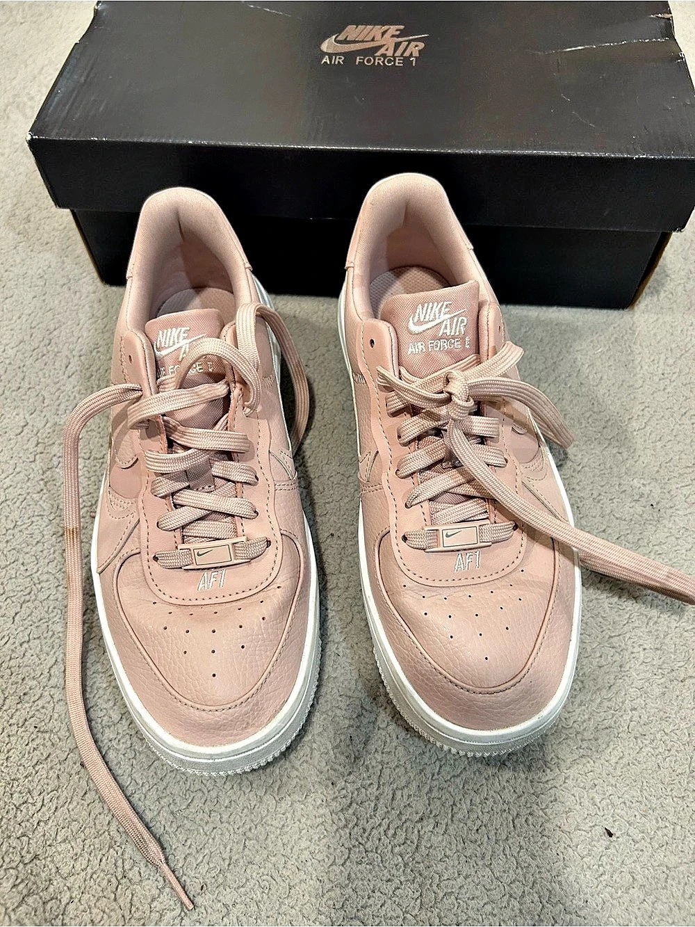 Nike Air Force 1 Sneakers Pink & White US 7